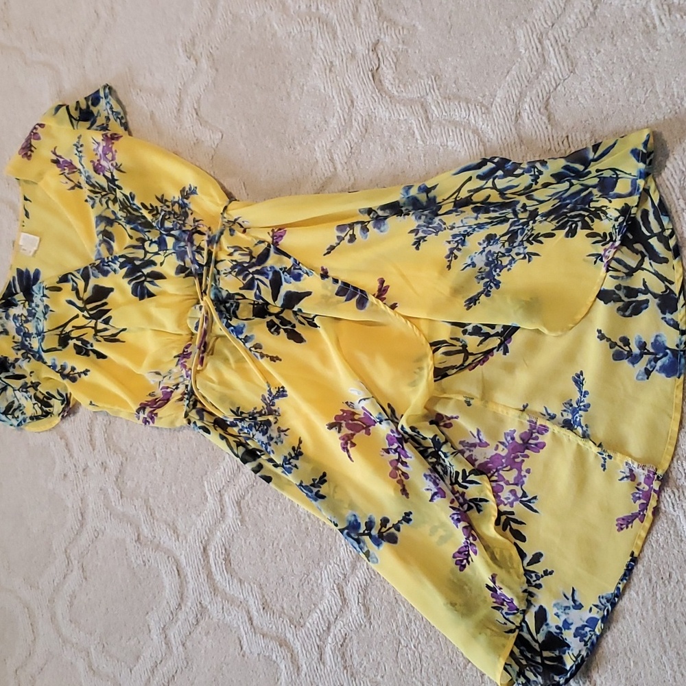 🌼Japna Yellow Floral Dress